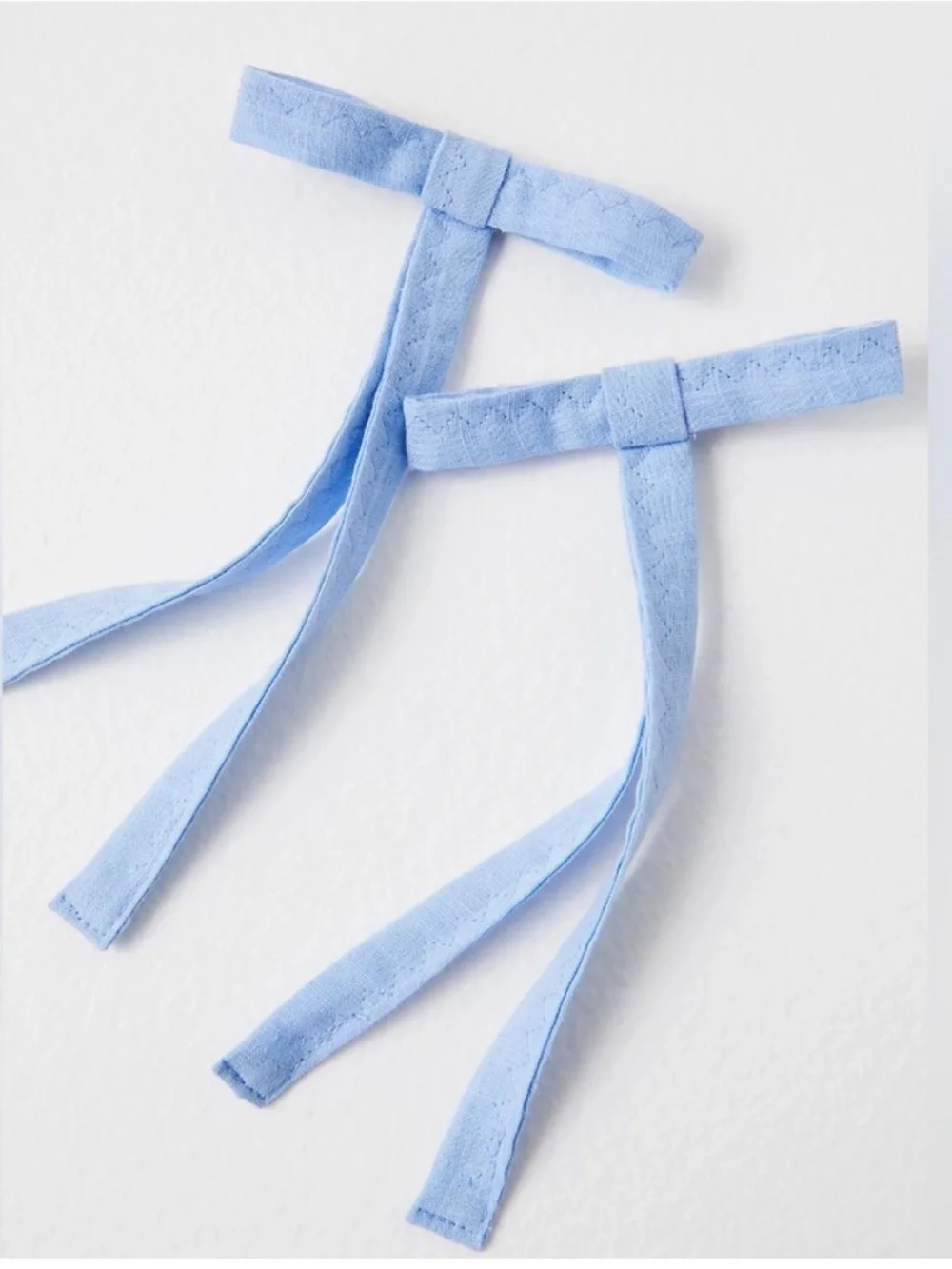 Free People Cutie Pie Bow Set Of 2 Blue